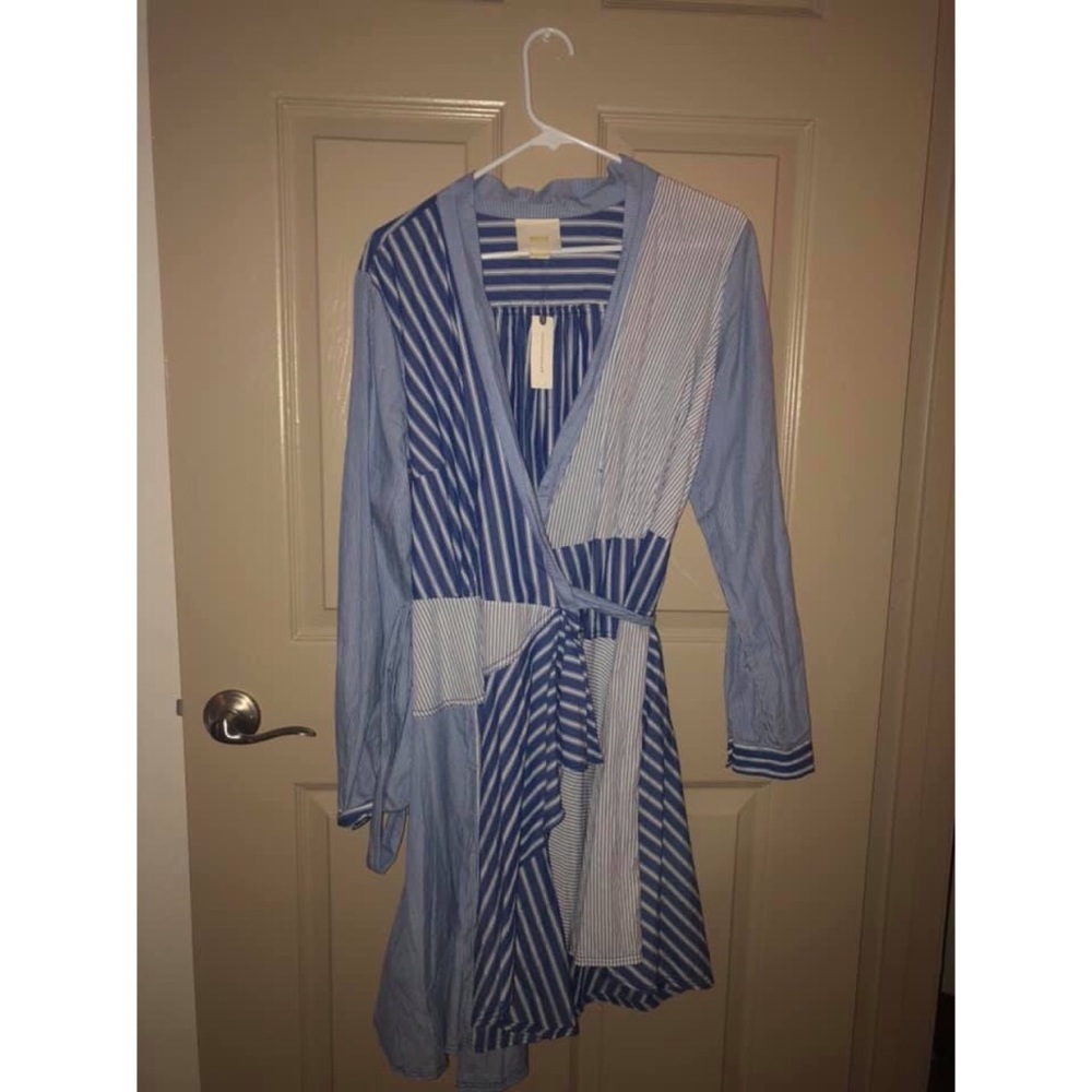 Striped Wrap dress